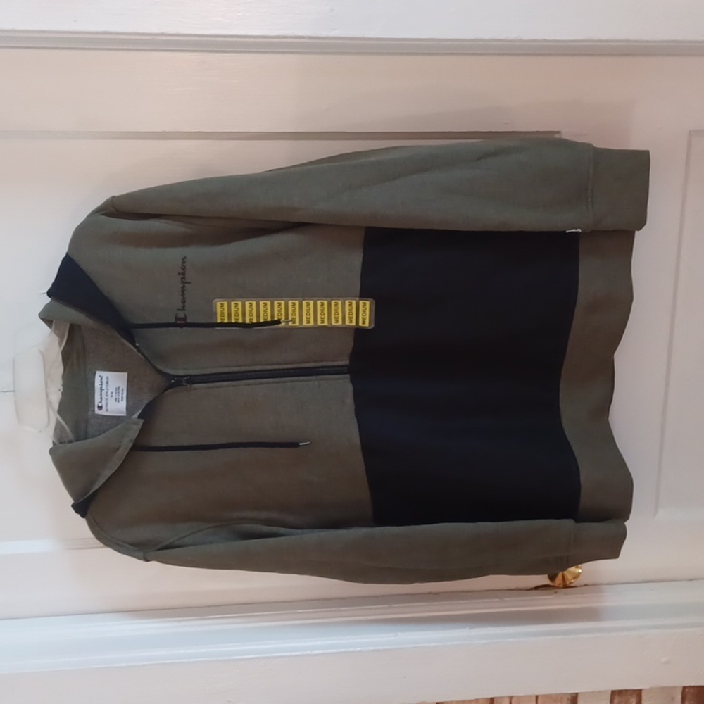Champion hooded sweatshirt  Athletes wear men's size medium
